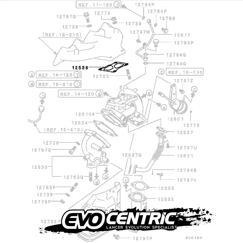 Turbo Exhaust Inlet Gasket - Cn9a Cp9a Ct9a 4G63 1515A184 1