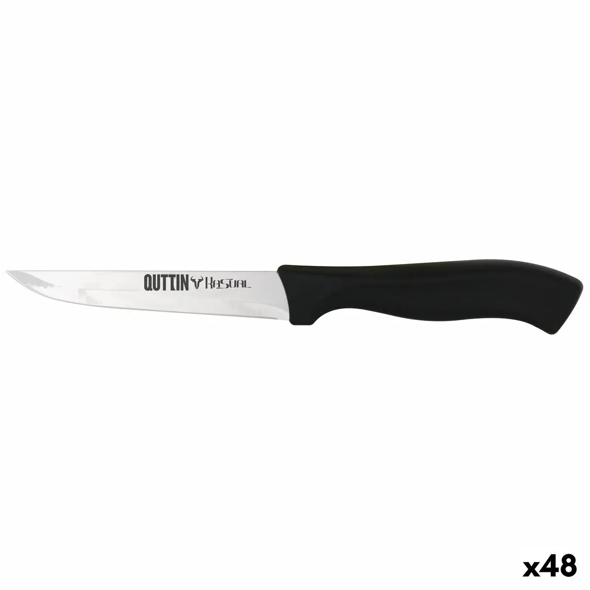 Kitchen Knife Quttin Kasual Black Silver 22 X 2 X 1,5 Cm Multi-Use (48 Units) 1