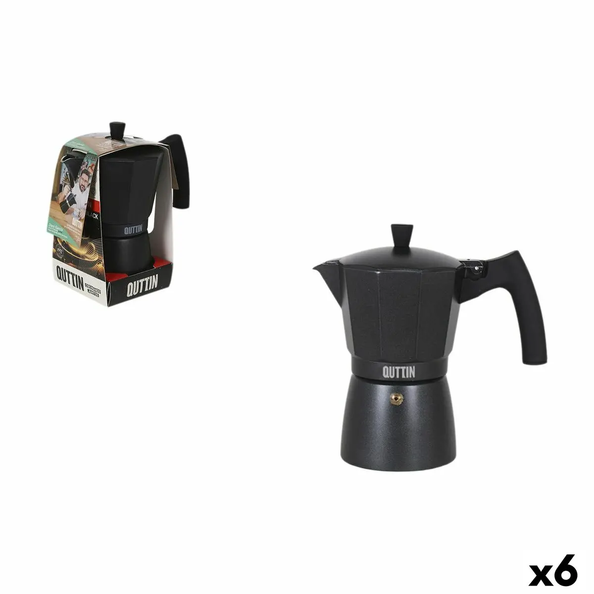 Italian Coffee Pot Quttin 6 Cups (6 Units) 1