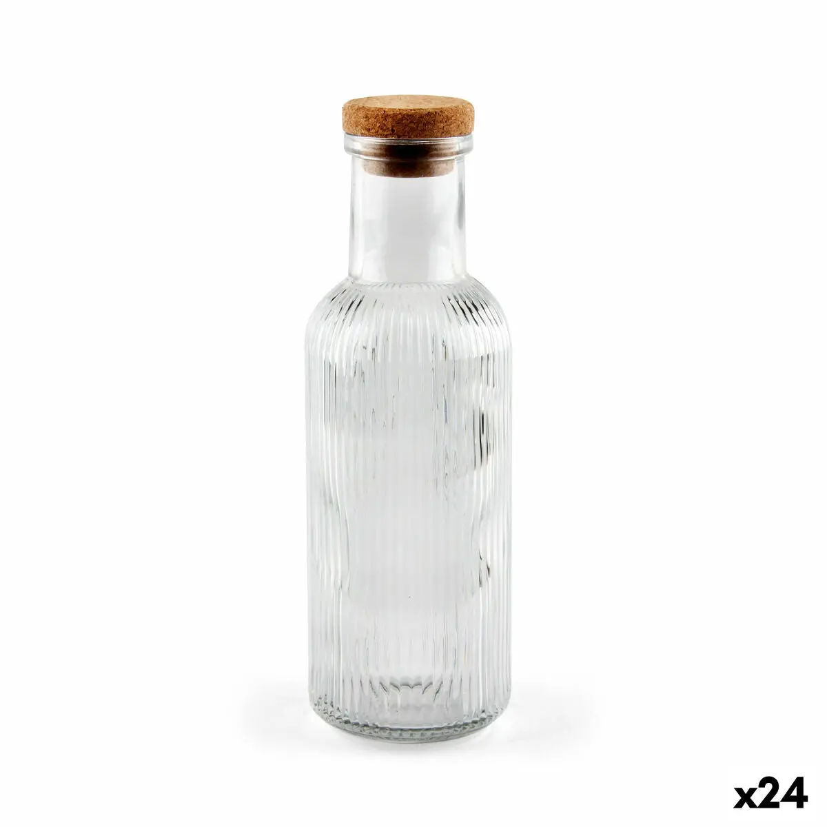 Glass Bottle La Mediterránea Glass 1 L (24 Units) 1
