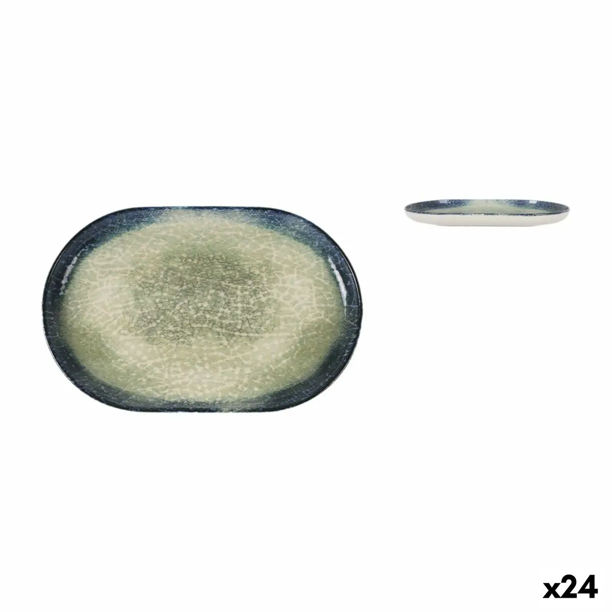 Serving Platter La Mediterránea Olaf Oval 20 X 13 X 2 Cm (24 Units) 1