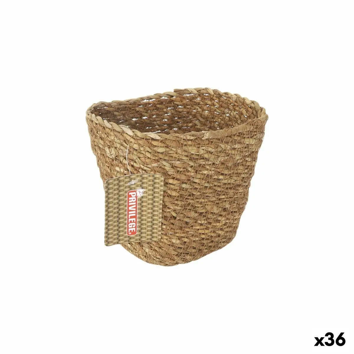 Multi-Purpose Basket Privilege   Brown Wicker Rectangular 13 X 10 X 11 Cm (36 Units) 1