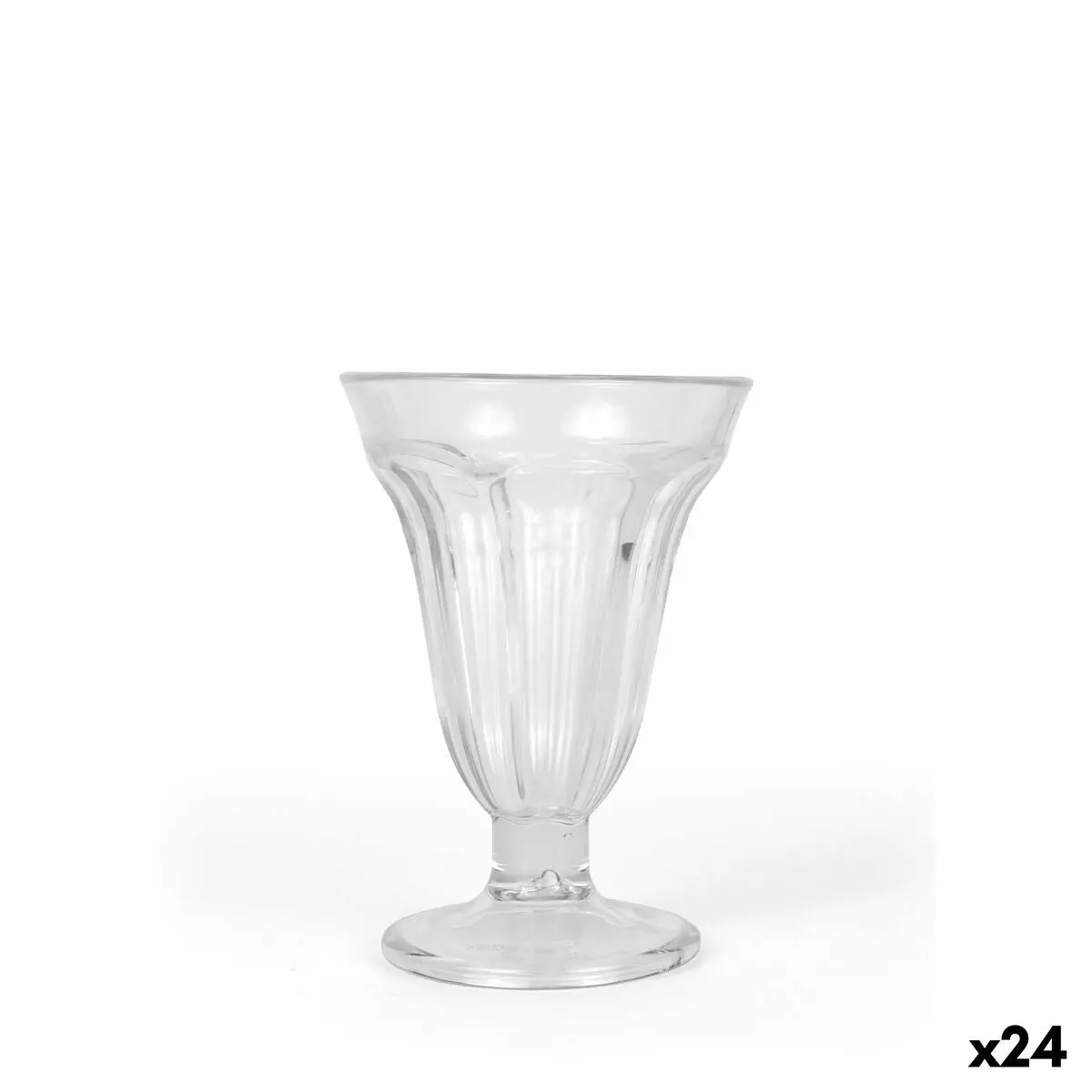 Ice Cream And Milk Shake Glass La Mediterránea 0,28 L (24 Units) 1
