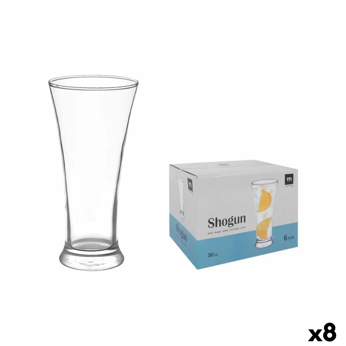 Set Of Glasses La Mediterránea Shogun 0,3 L 6 Pieces (8 Units) 1