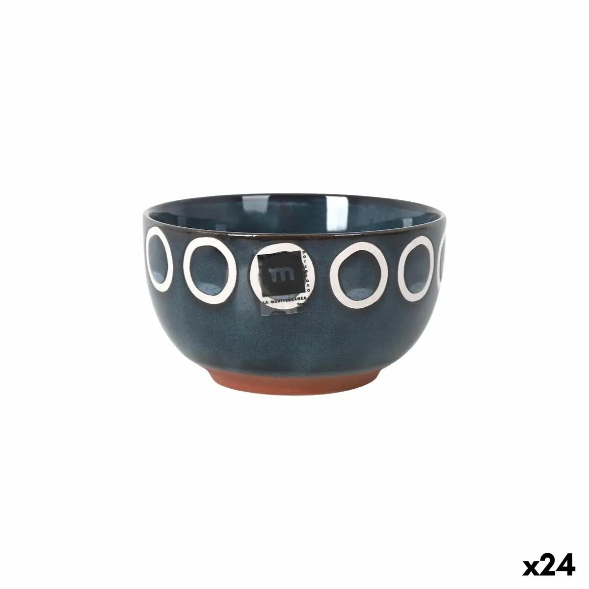 Bowl La Mediterránea Almudena Blue Ø 13,5 Cm (24 Units) 1