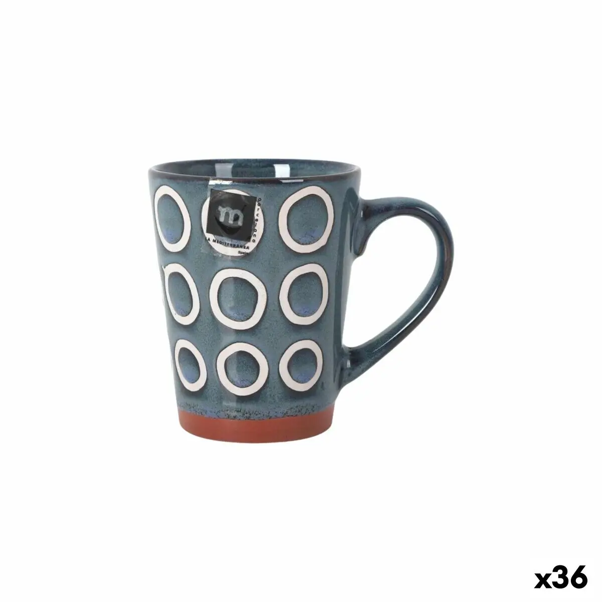 Mug La Mediterránea Almudena Blue 330 Ml (36 Units) 1