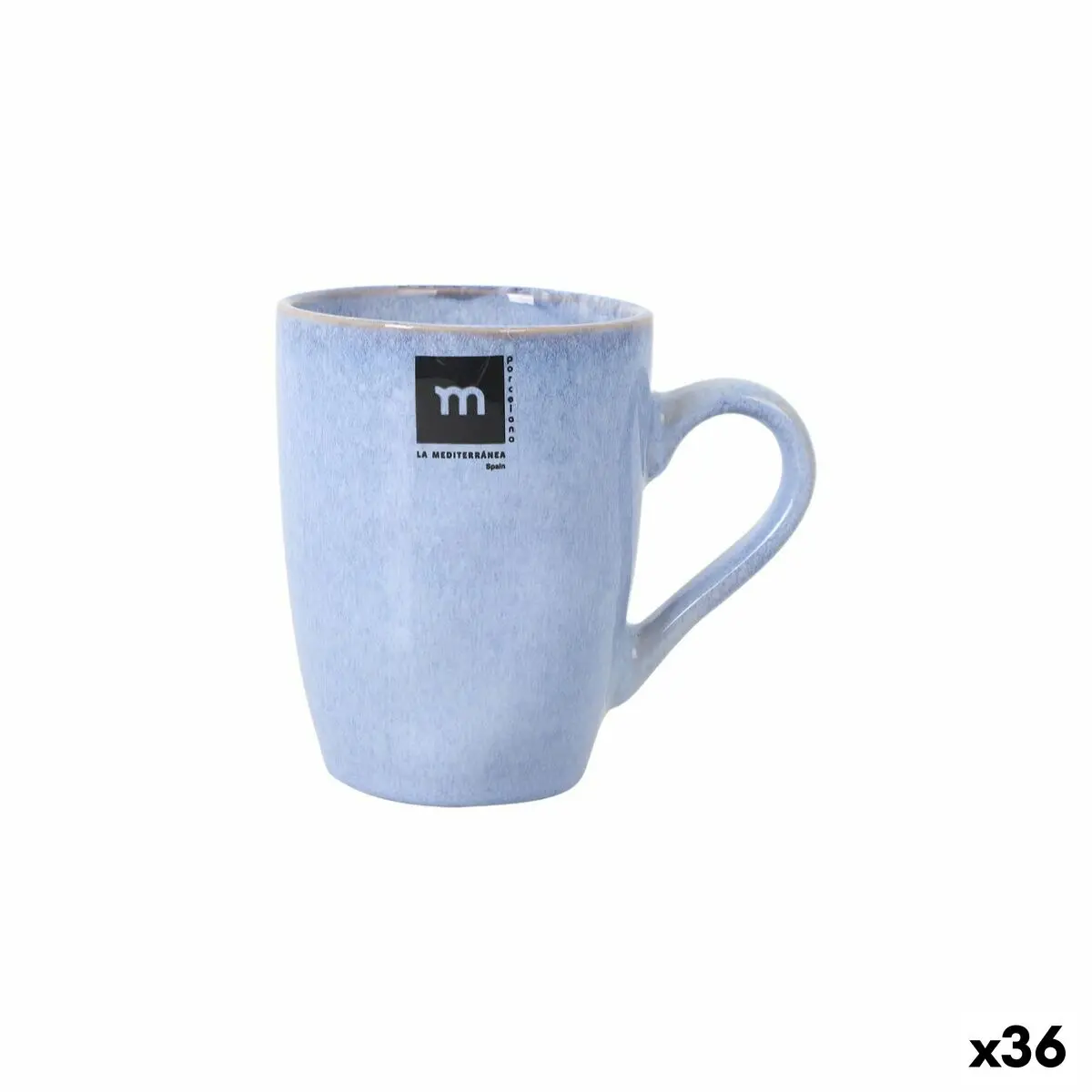 Mug La Mediterránea Macarella Blue 320 Ml 0,32 L (36 Units) 1