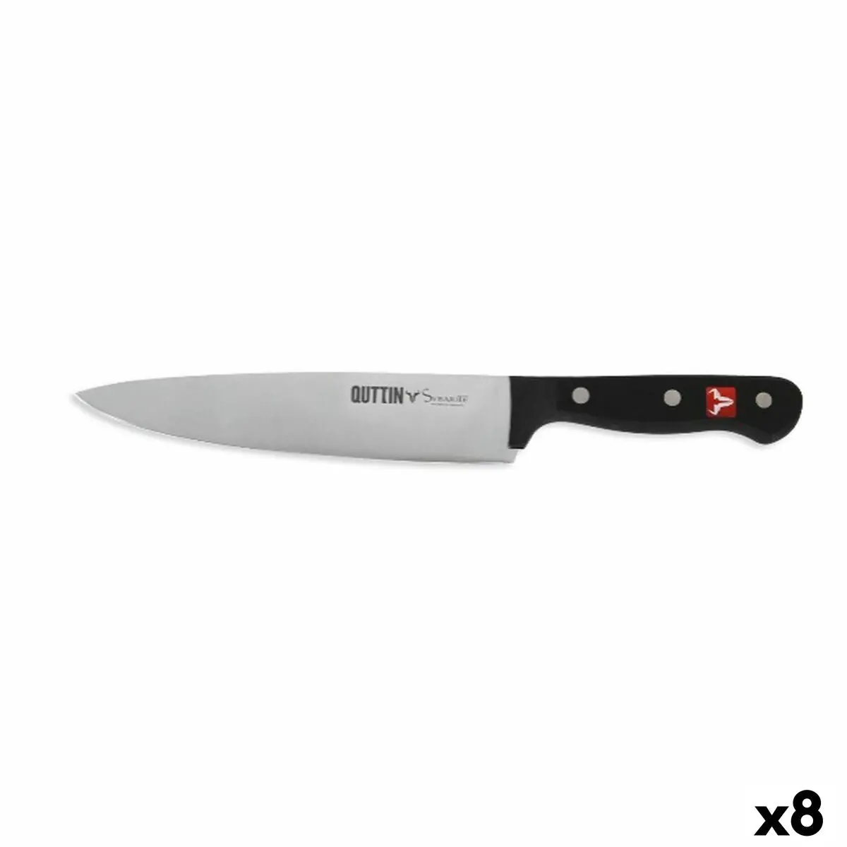Kitchen Knife Quttin Sybarite Black Silver 20 Cm (8 Units) 1