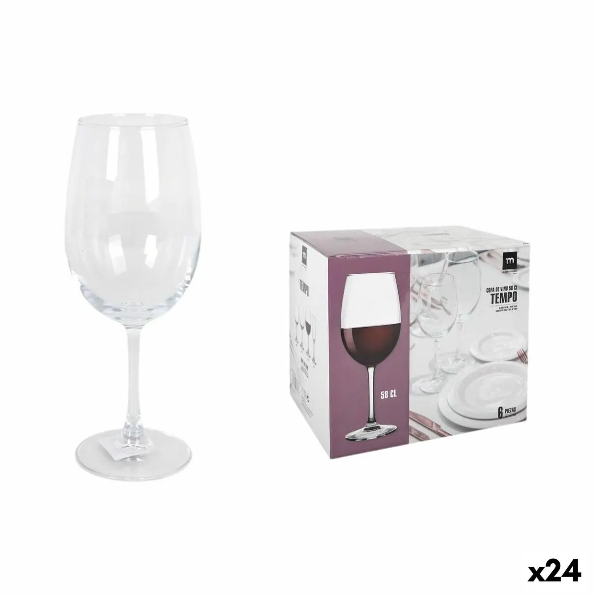Wine Glass La Mediterránea Tempo (24 Units) 1
