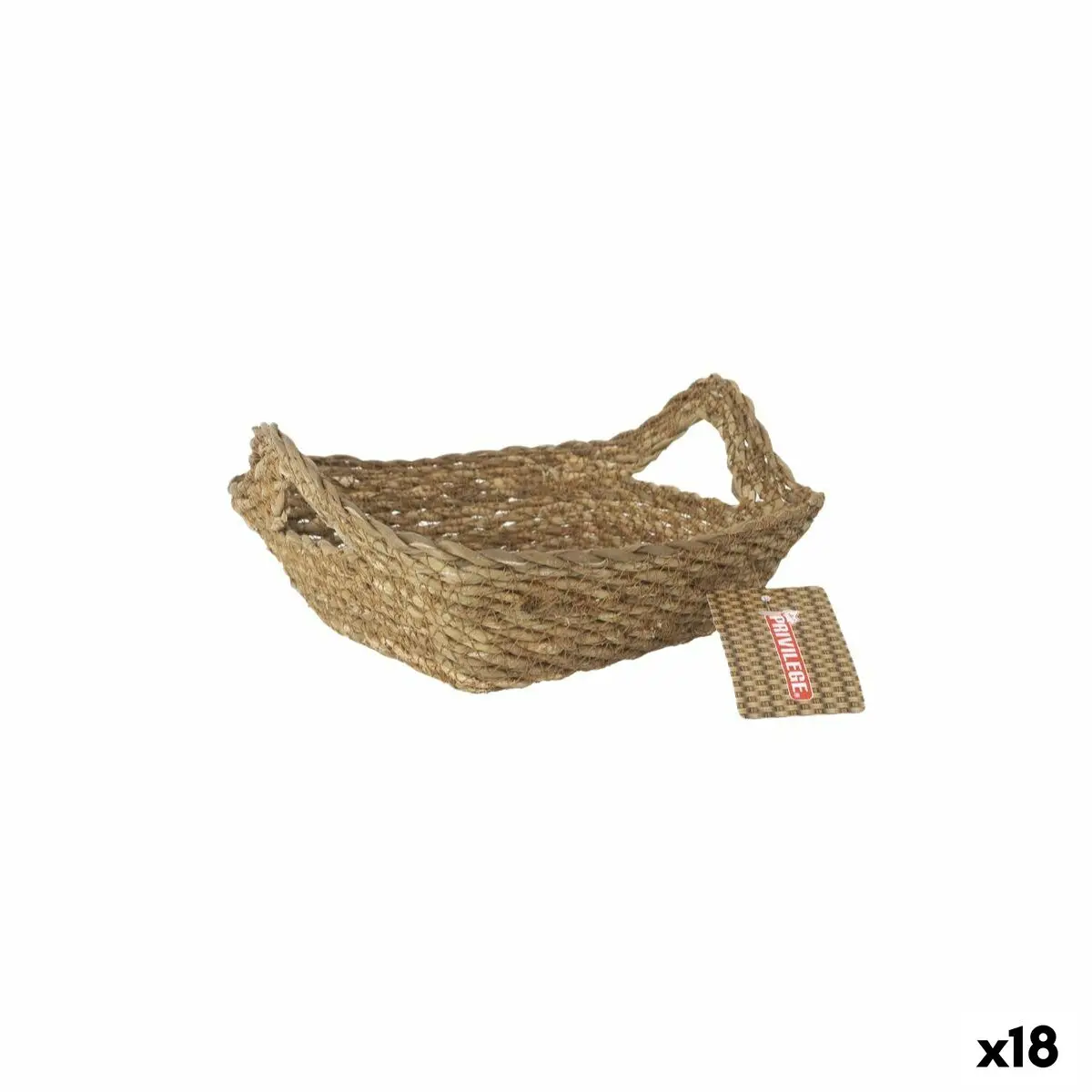 Storage Box Privilege Wicker 17 X 17 X 7 Cm (18 Units) 1