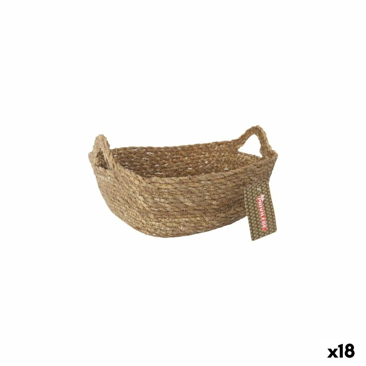Storage Box Privilege Wicker 20 X 15 X 7 Cm (18 Units) 1