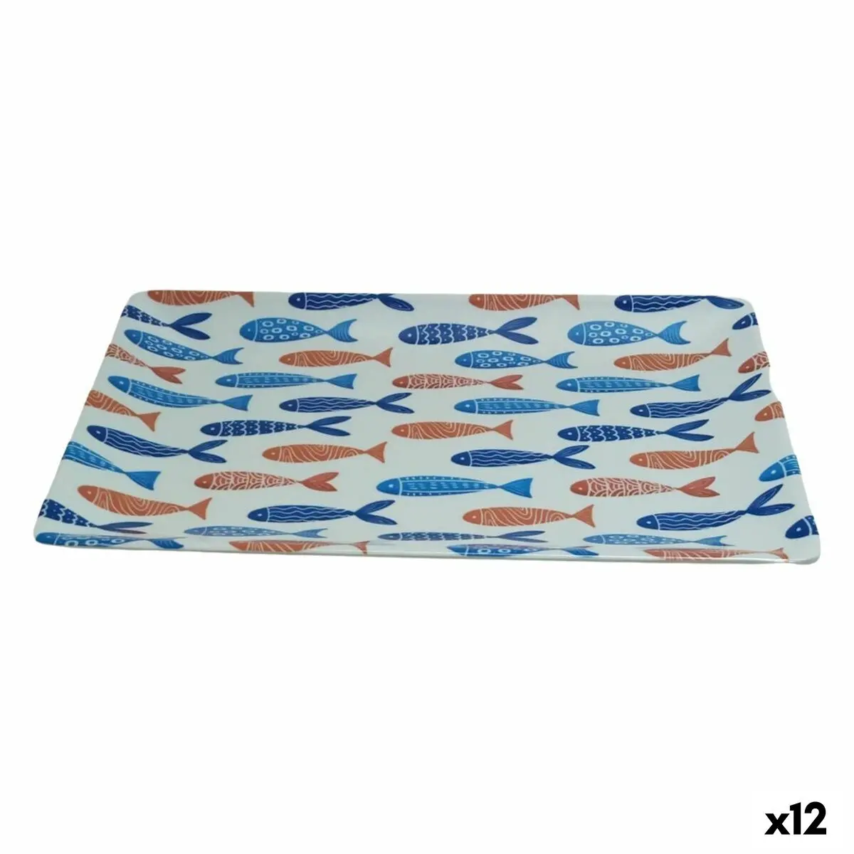 Snack Tray La Mediterránea Fish 30 X 20 X 2,5 Cm (12 Units) 1