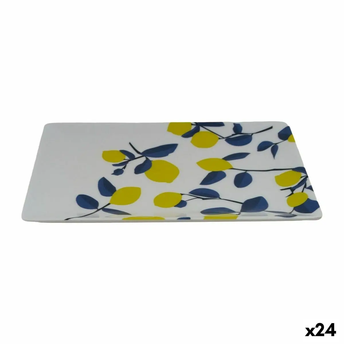 Snack Tray La Mediterránea Lemon 20 X 13 X 2 Cm (24 Units) 1