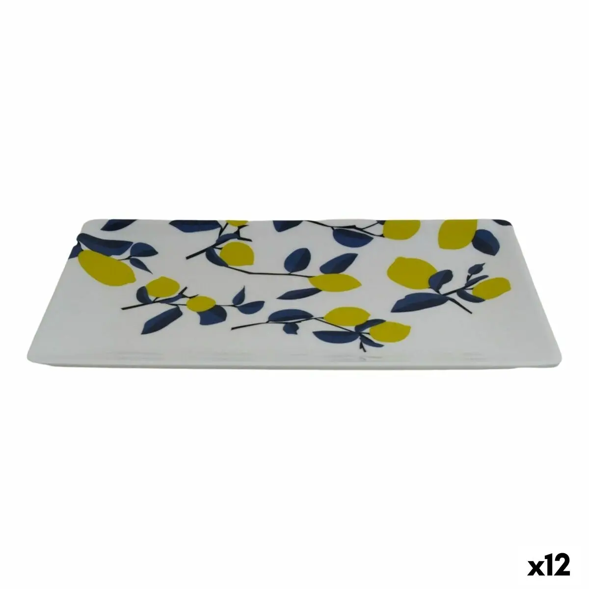 Snack Tray La Mediterránea Lemon 25 X 15 X 2 Cm (12 Units) 1