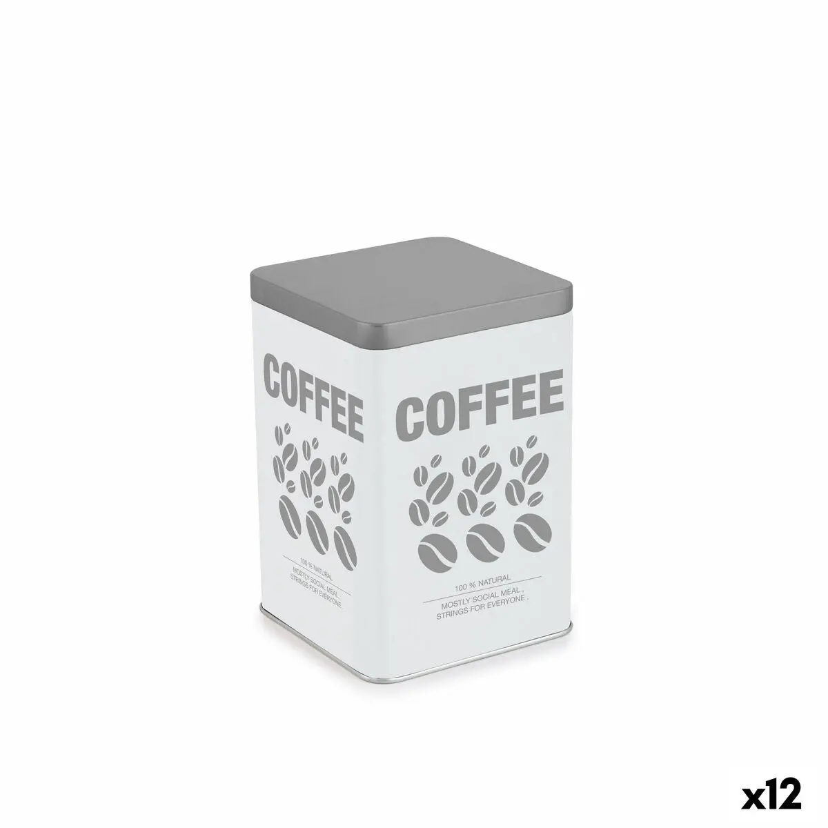 Tin Quttin Coffee Metal 10,5 X 10,5 X 15 Cm (12 Units) 1