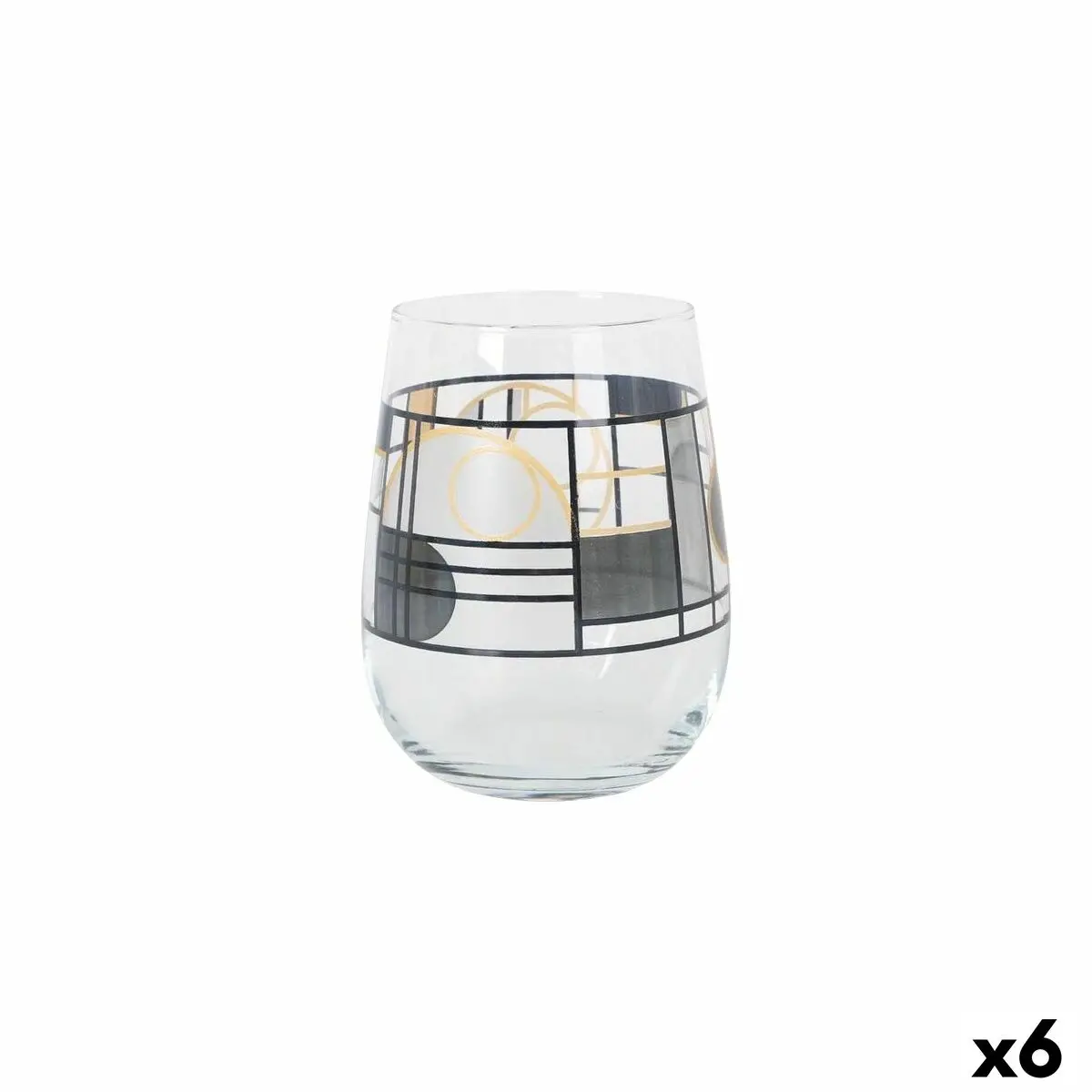 Set Of Glasses Lav Gaia 4 Pieces (6 Units) 1