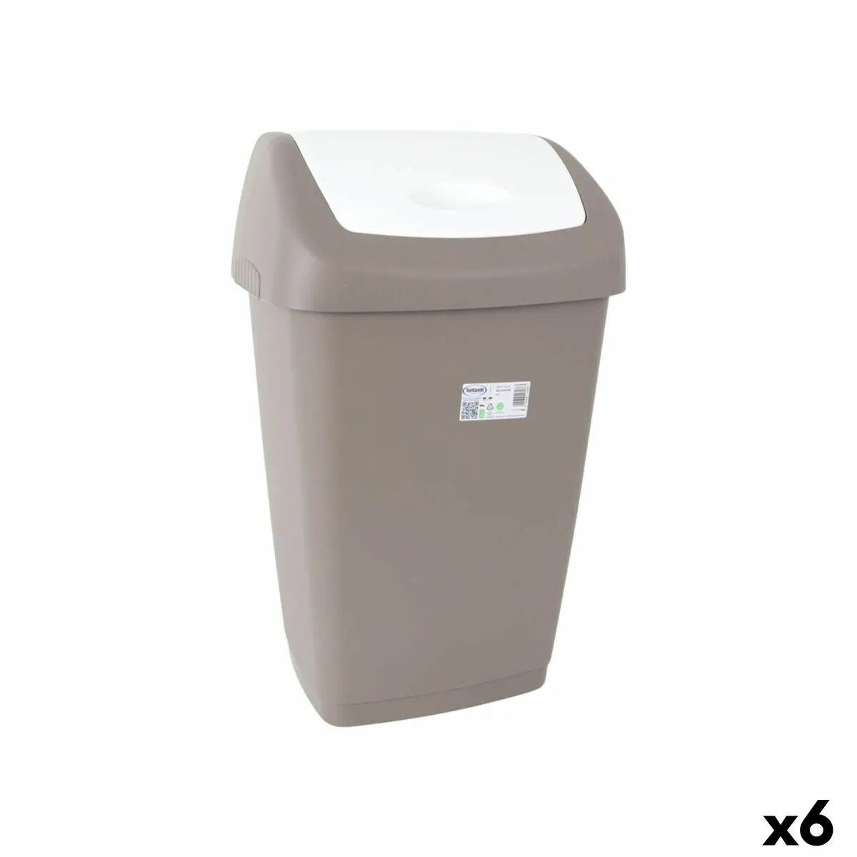 Rubbish Bin Tontarelli Aurora Grey 55 L (6 Units) 1