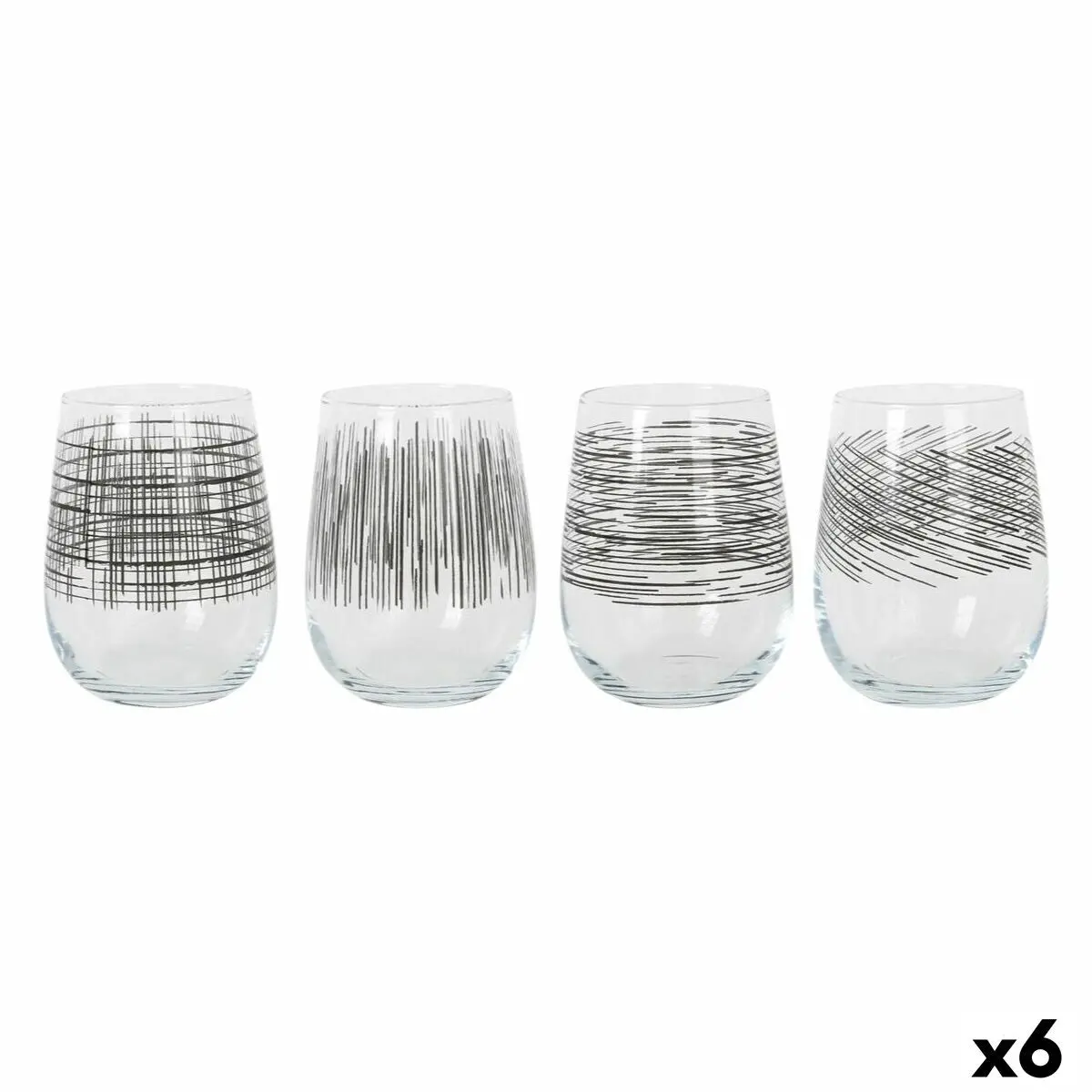 Set Of Glasses Lav Gaia 4 Pieces (6 Units) 1