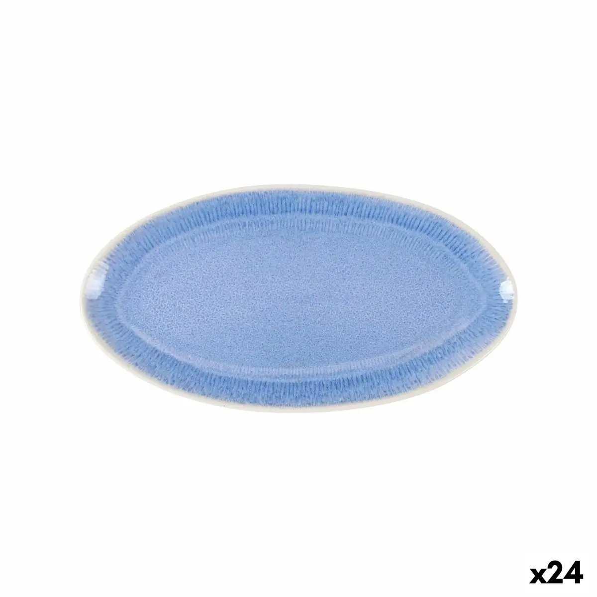 Serving Platter La Mediterránea Calobra Blue 26,5 X 14 Cm (24 Units) 1