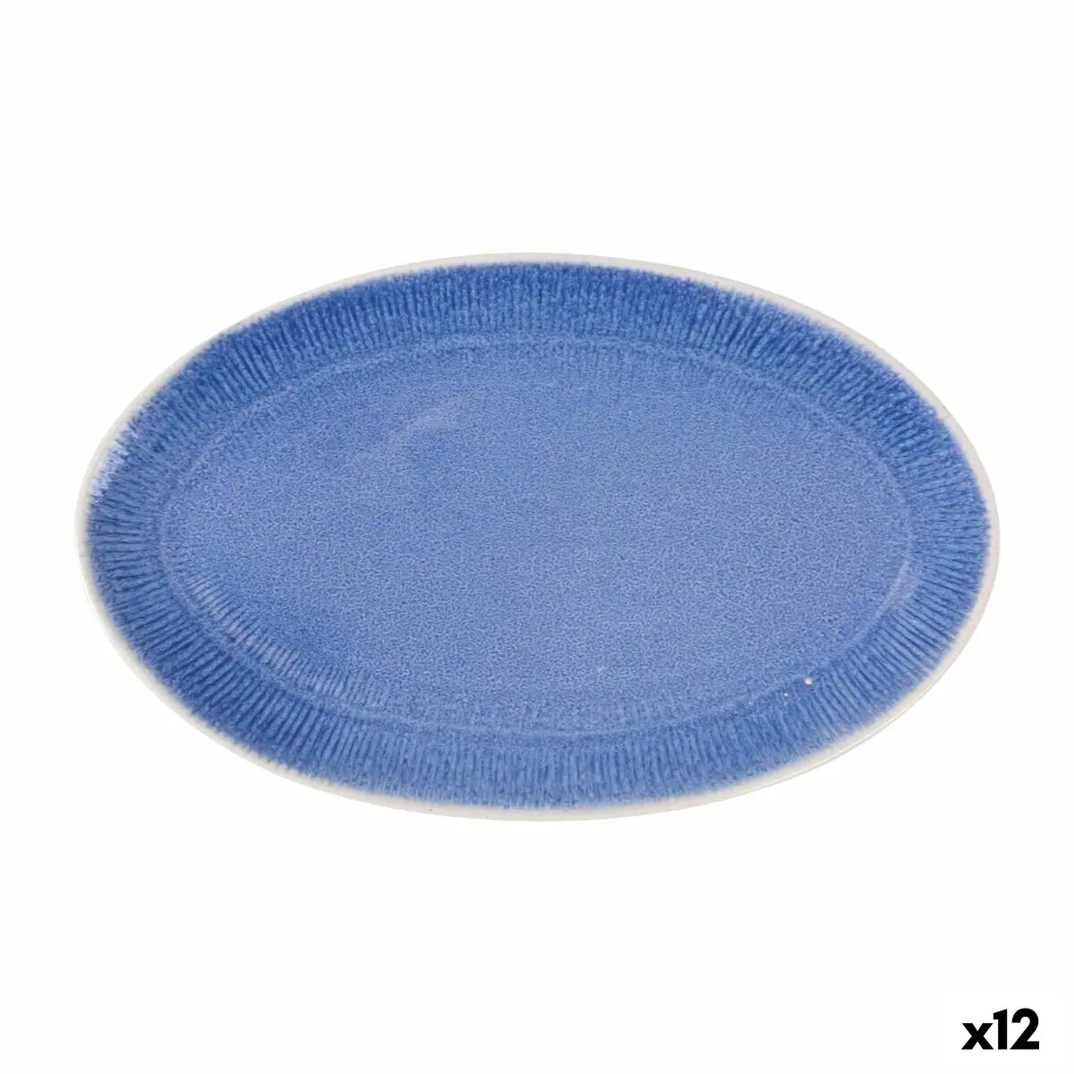 Serving Platter La Mediterránea Calobra Blue 34,1 X 20,7 Cm (12 Units) 1