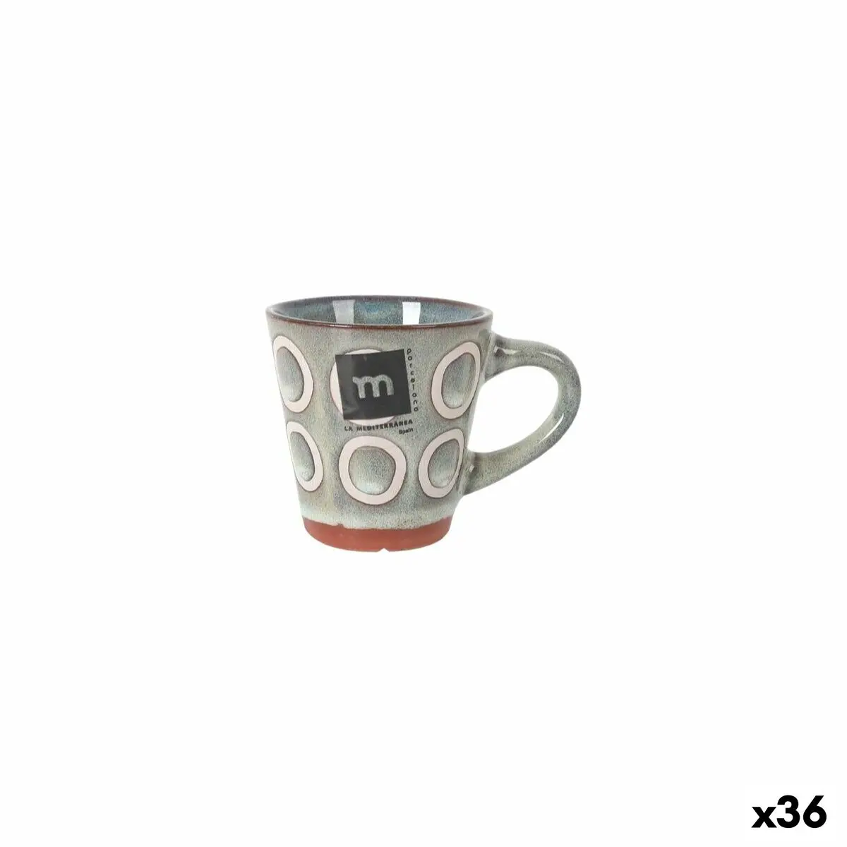 Cup La Mediterránea Almudena Grey 90 Ml (36 Units) 1