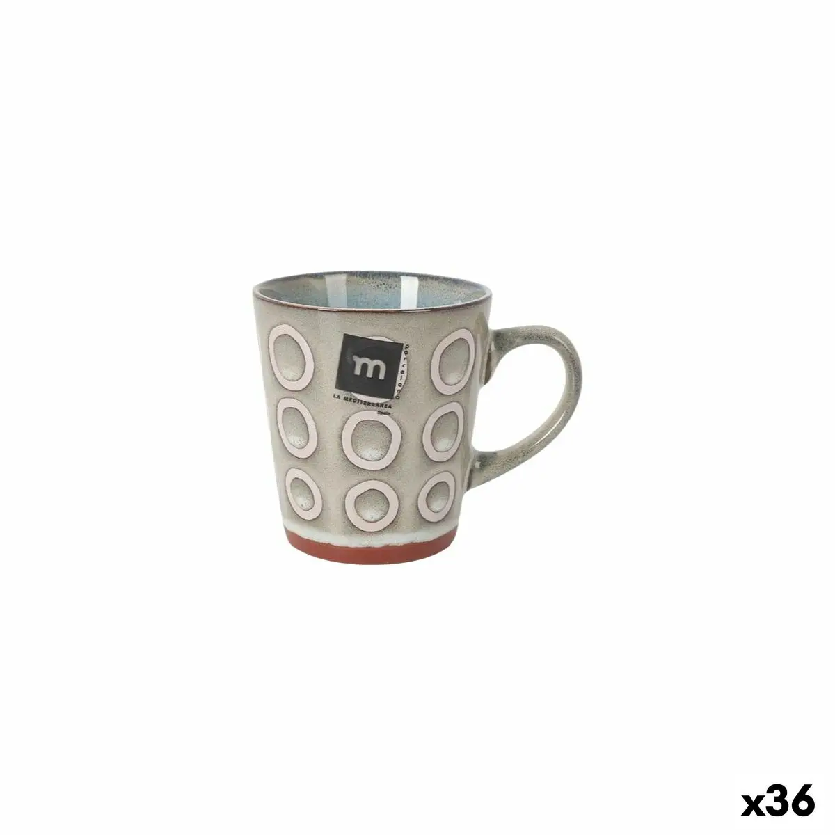 Mug La Mediterránea Almudena Grey 200 Ml (36 Units) 1