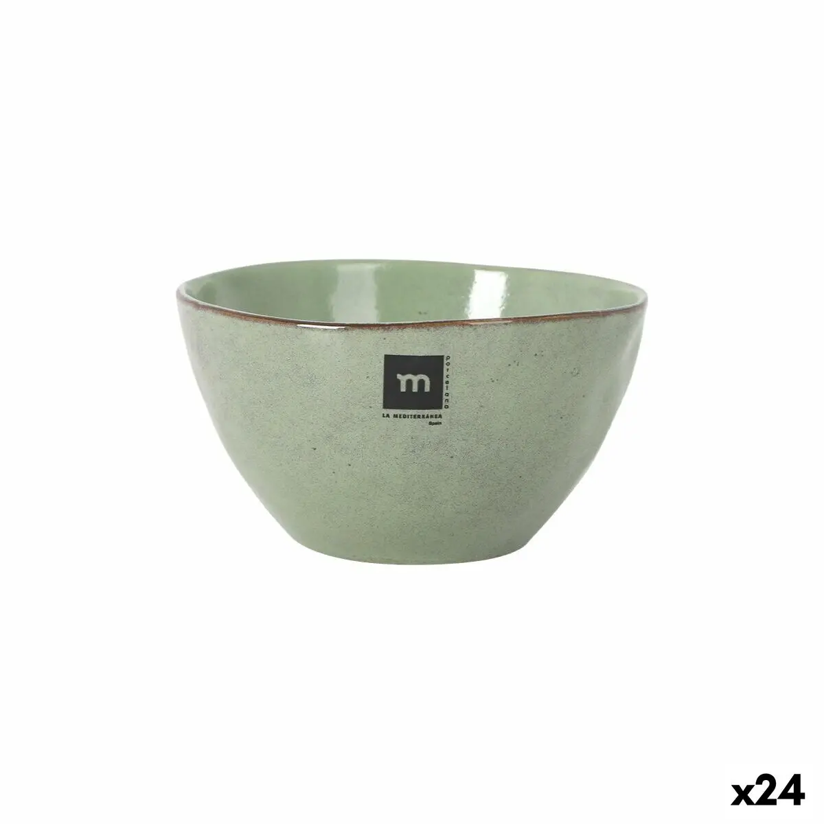 Bowl La Mediterránea Macarella Green Ø 15,3 Cm 900 Ml (24 Units) 1