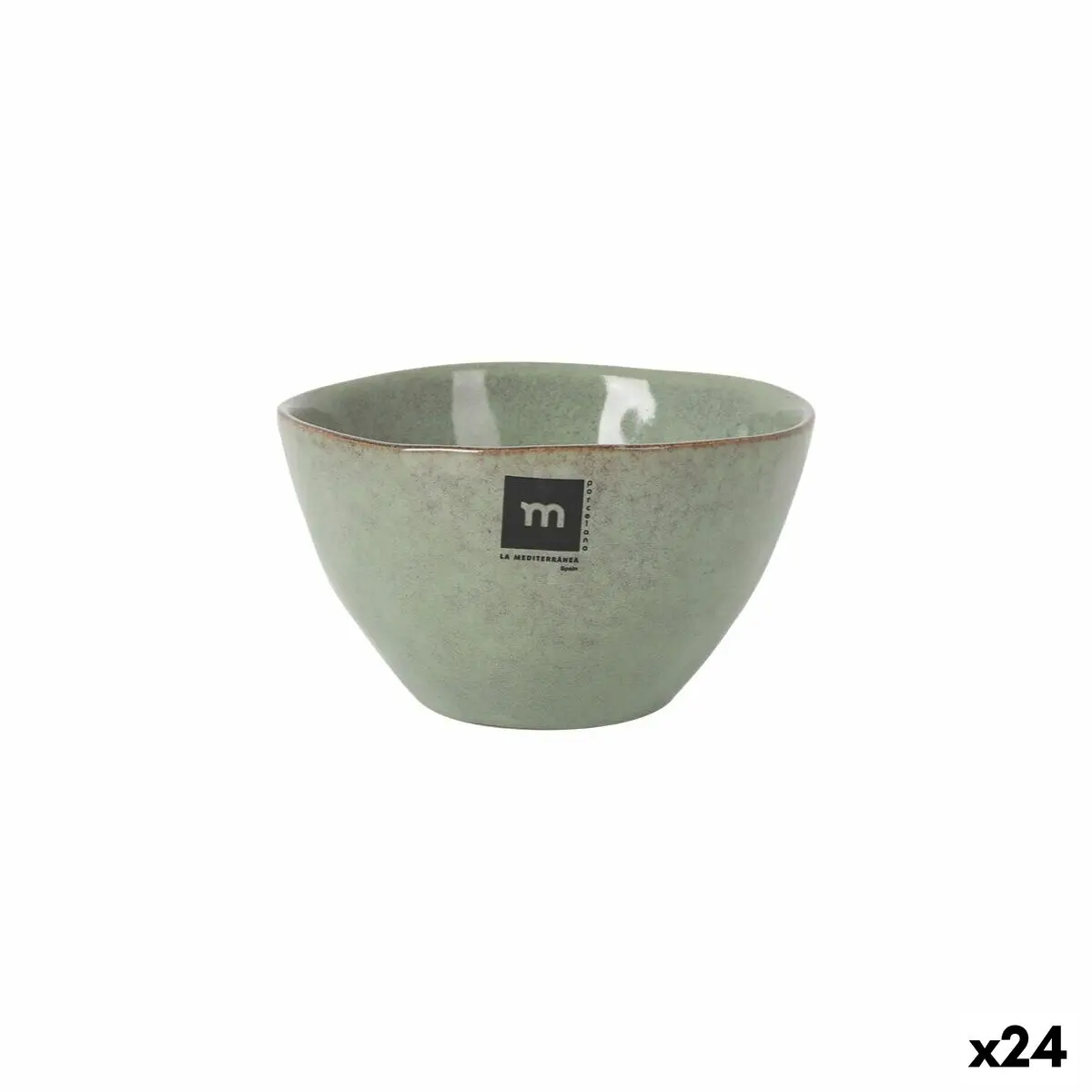 Bowl La Mediterránea Macarella Green Ø 14 Cm 650 Ml (24 Units) 1
