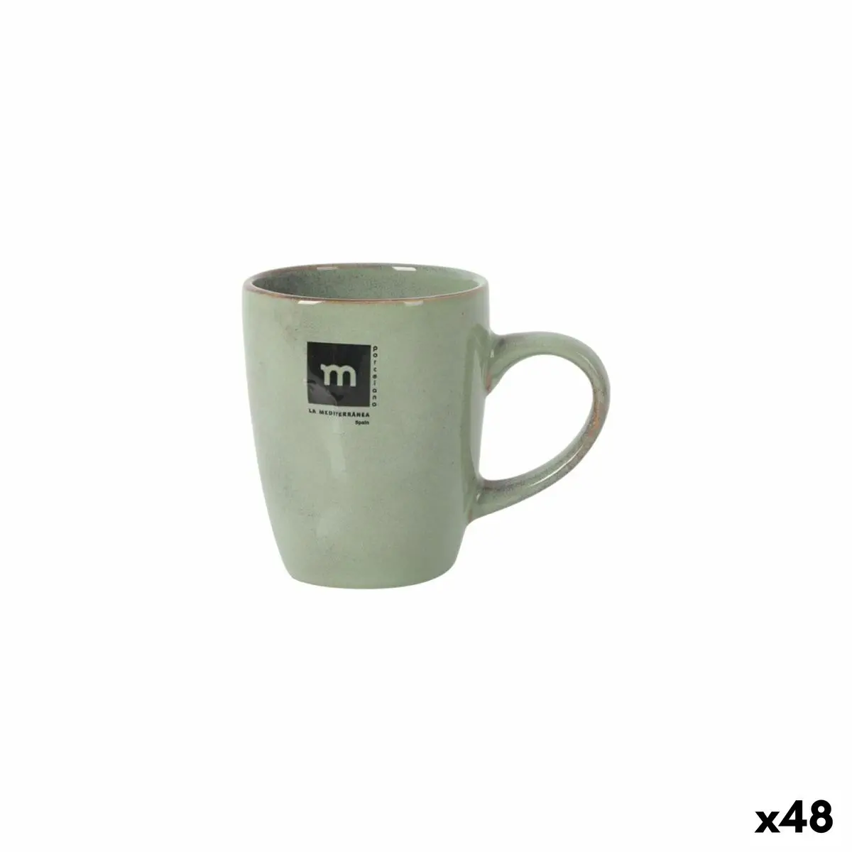 Mug La Mediterránea Macarella Green 230 Ml 0,23 L (48 Units) 1