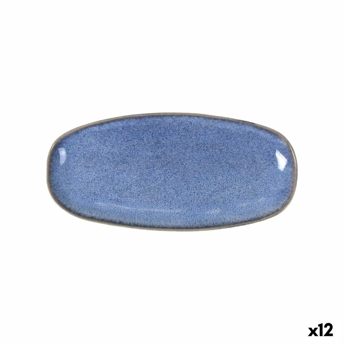Serving Platter La Mediterránea Macarella Blue Oval 33 X 14,8 X 2,7 Cm (12 Units) 1