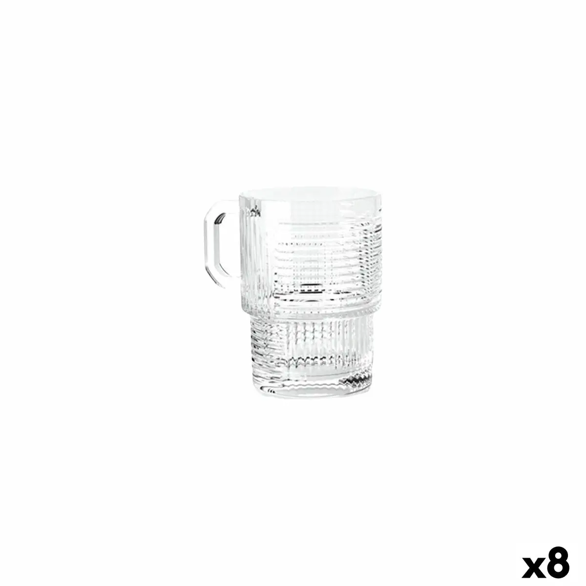 Set Of Glasses Lav Helen 6 Pieces (8 Units) 1