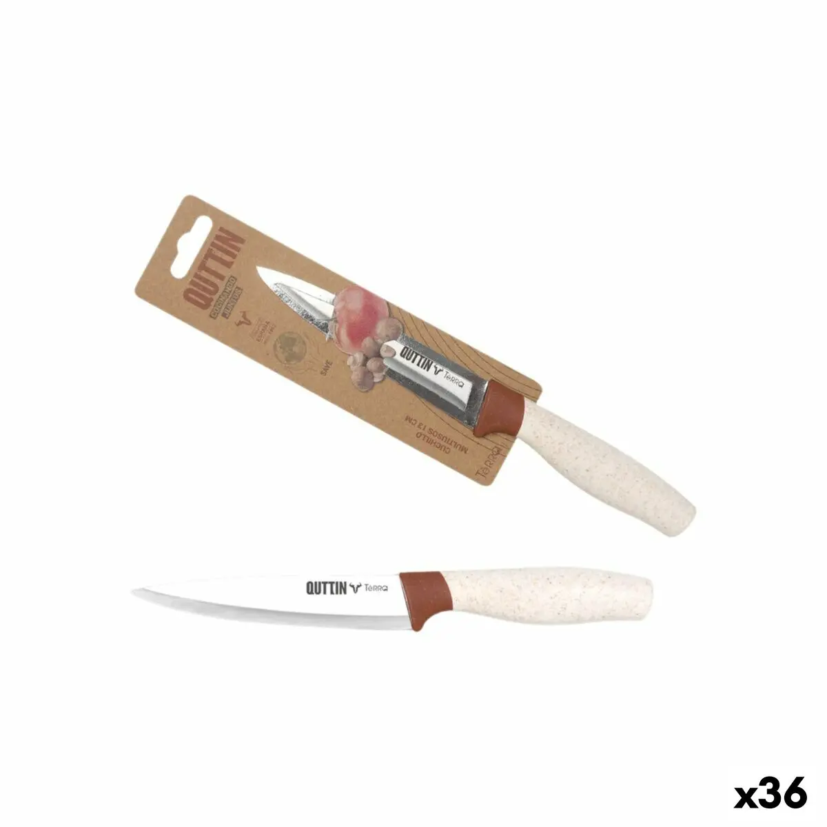 Kitchen Knife Quttin Terra 13 Cm (36 Units) 1