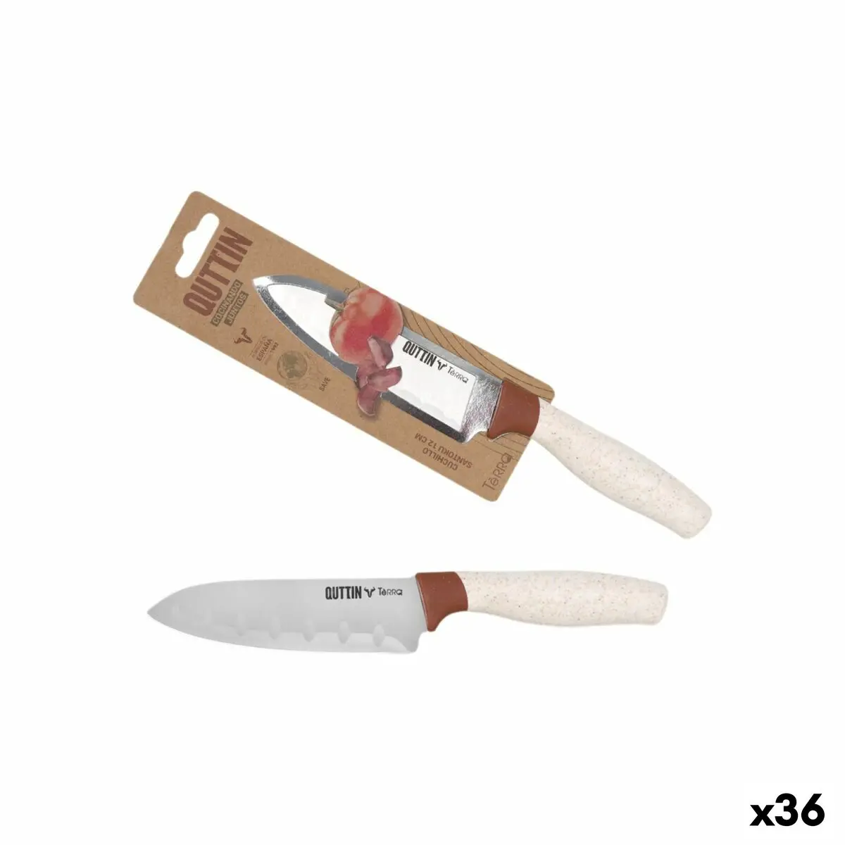 Kitchen Knife Quttin Terra 13 Cm (36 Units) 1