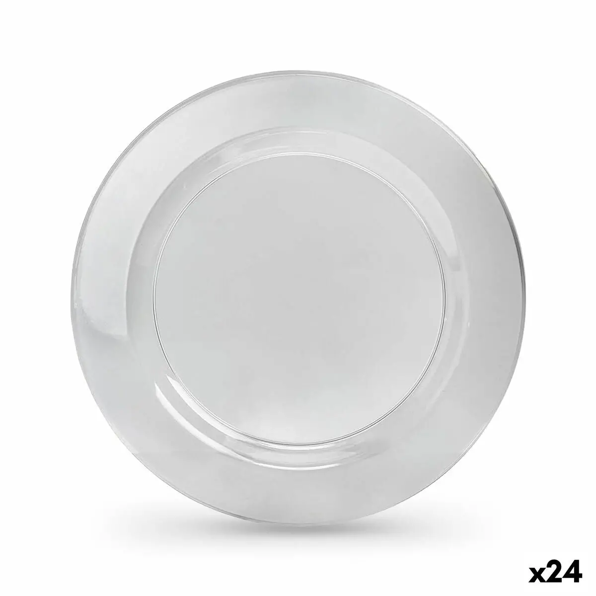 Plate Set Algon 23 Cm 4 Pieces (24 Units) 1