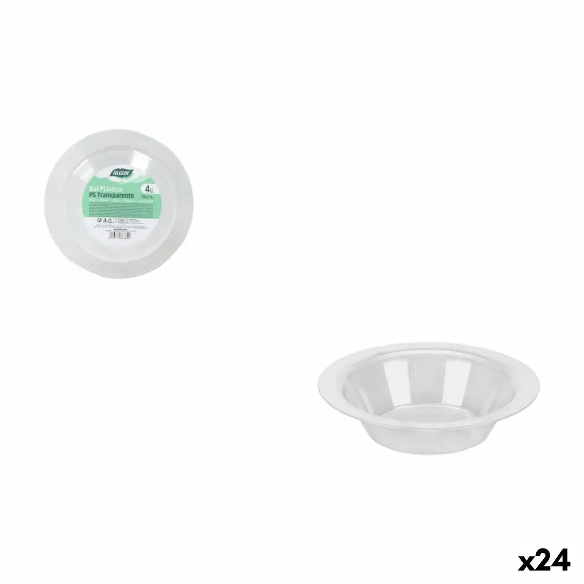 Appetizer Set Algon 19 Cm 4 Pieces (24 Units) 1