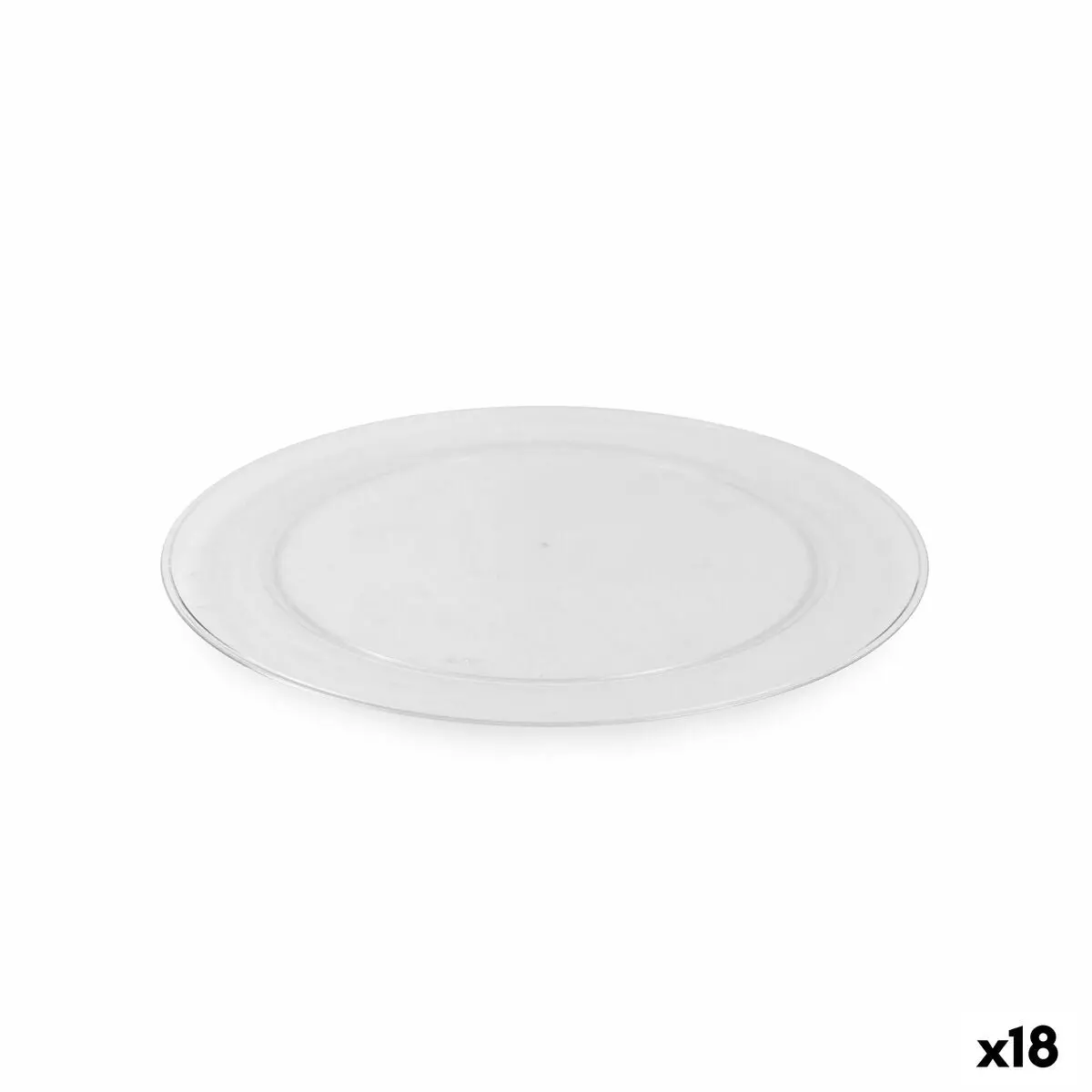Plate Set Algon 40,5 X 40,5 X 1,7 Cm Circular (18 Units) 1