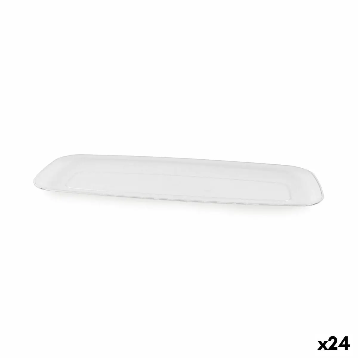 Snack Tray Algon Rectangular 44,5 X 16,6 X 2,4 Cm (24 Units) 1