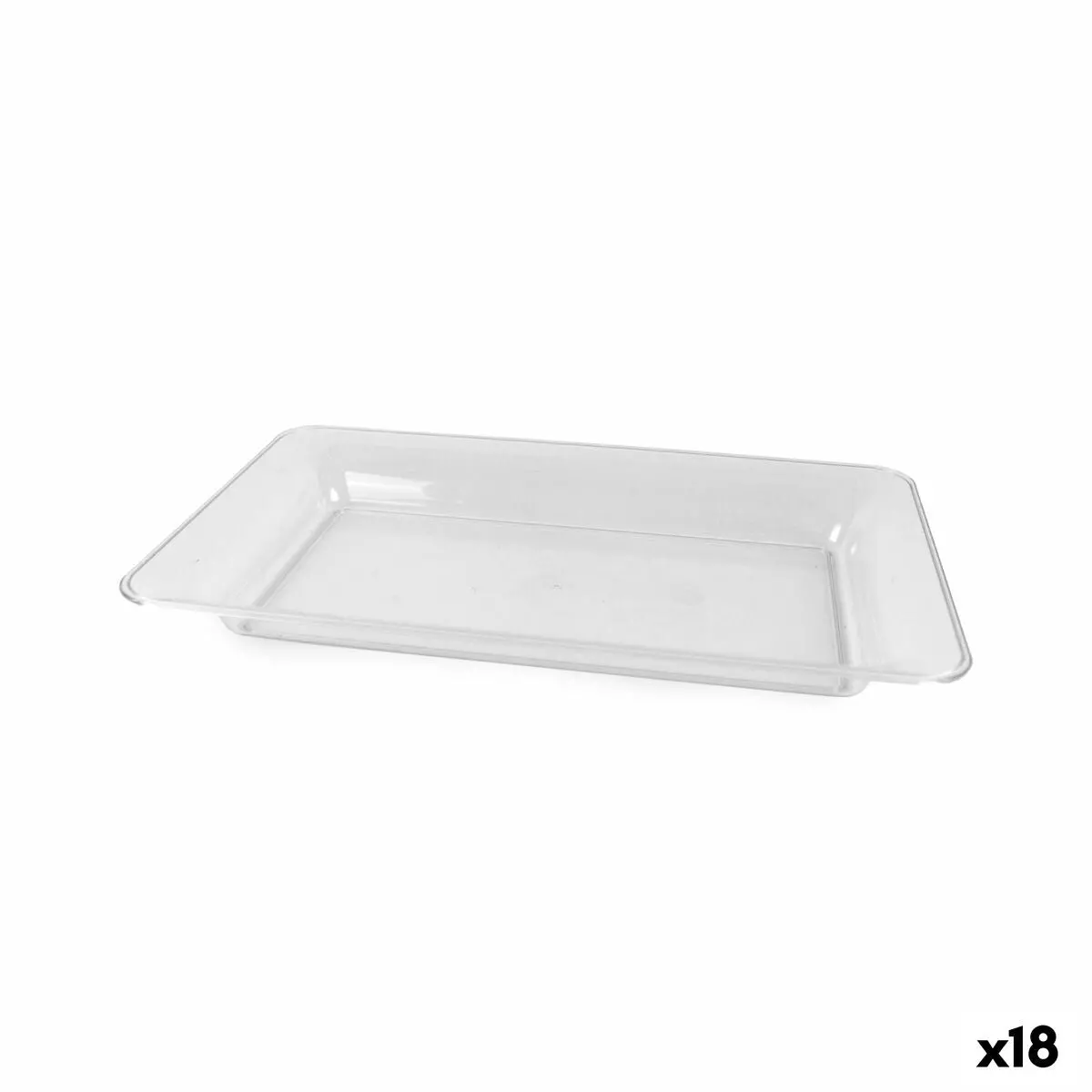 Snack Tray Algon Rectangular 36 X 23 Cm (18 Units) 1