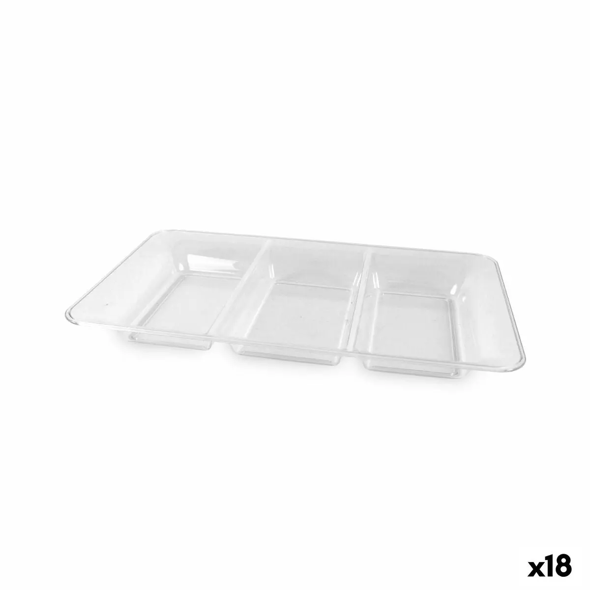 Snack Tray Algon Rectangular 36 X 23 Cm (18 Units) 1