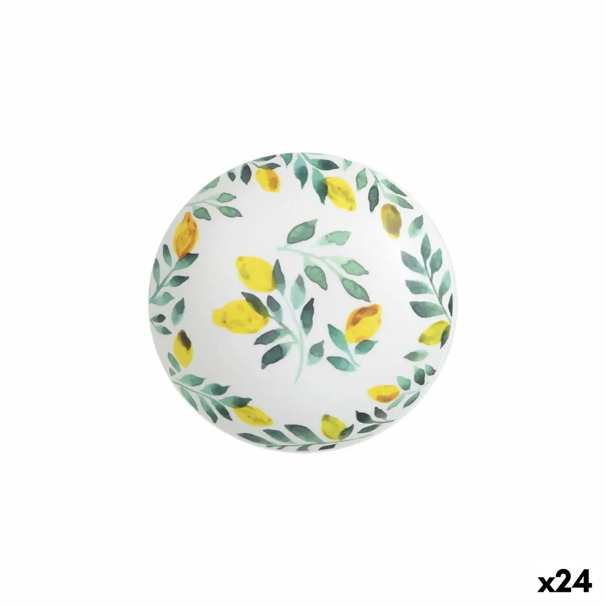 Deep Plate La Mediterránea Lemon 21 X 5,3 Cm (24 Units) 1