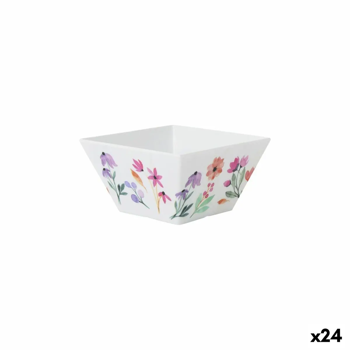 Snack Bowl La Mediterránea Flowers 13 X 13 X 7 Cm (24 Units) 1