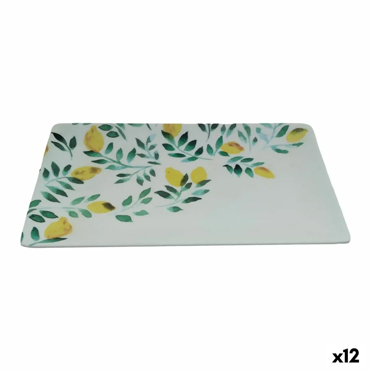 Snack Tray La Mediterránea Lemon 25 X 15 X 2 Cm (12 Units) 1