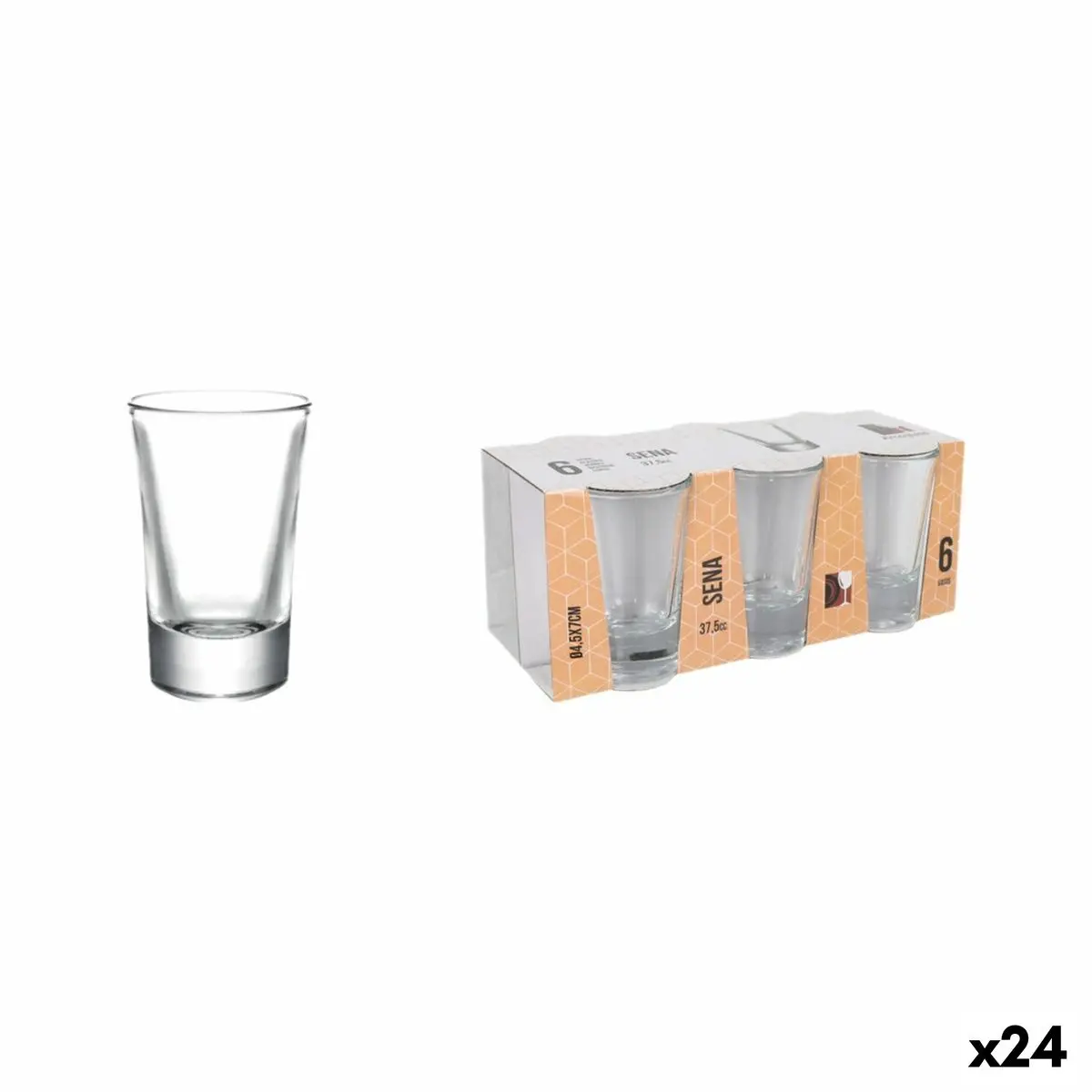 Set Of Shot Glasses La Mediterránea Sena 6 Pieces (24 Units) 1