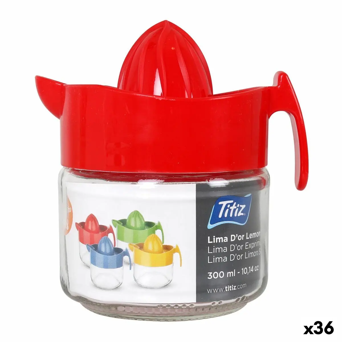 Exprimidor Titiz Glass 0,3 L 10 X 18 X 12 Cm (36 Units) 1