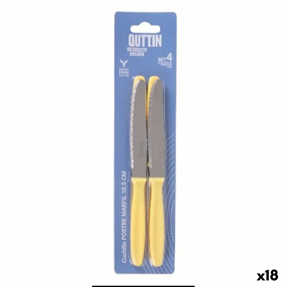 Dessert Knife Quttin Yvory 4 Pieces (18 Units) 1