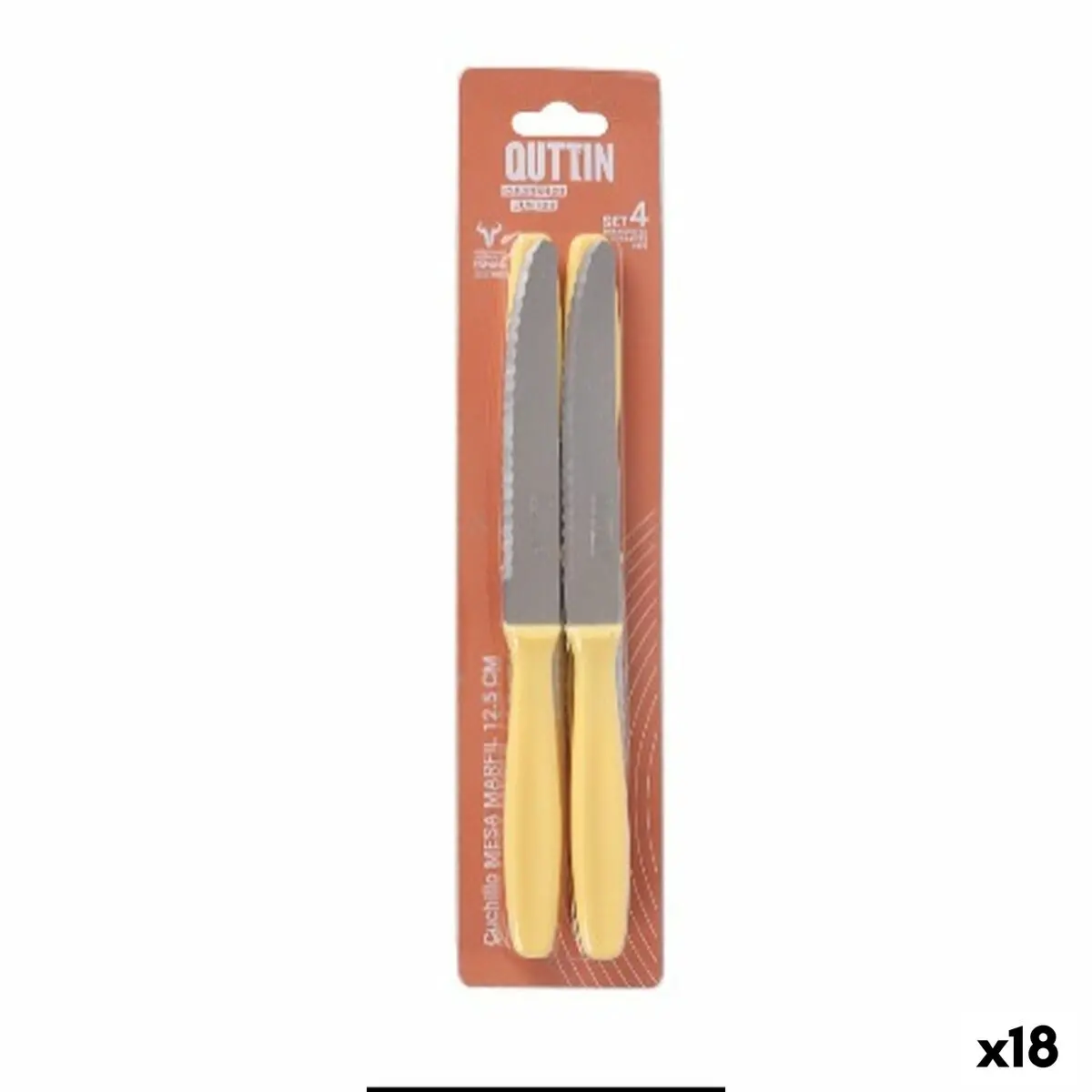 Table Knife Quttin Yvory 4 Pieces (18 Units) 1