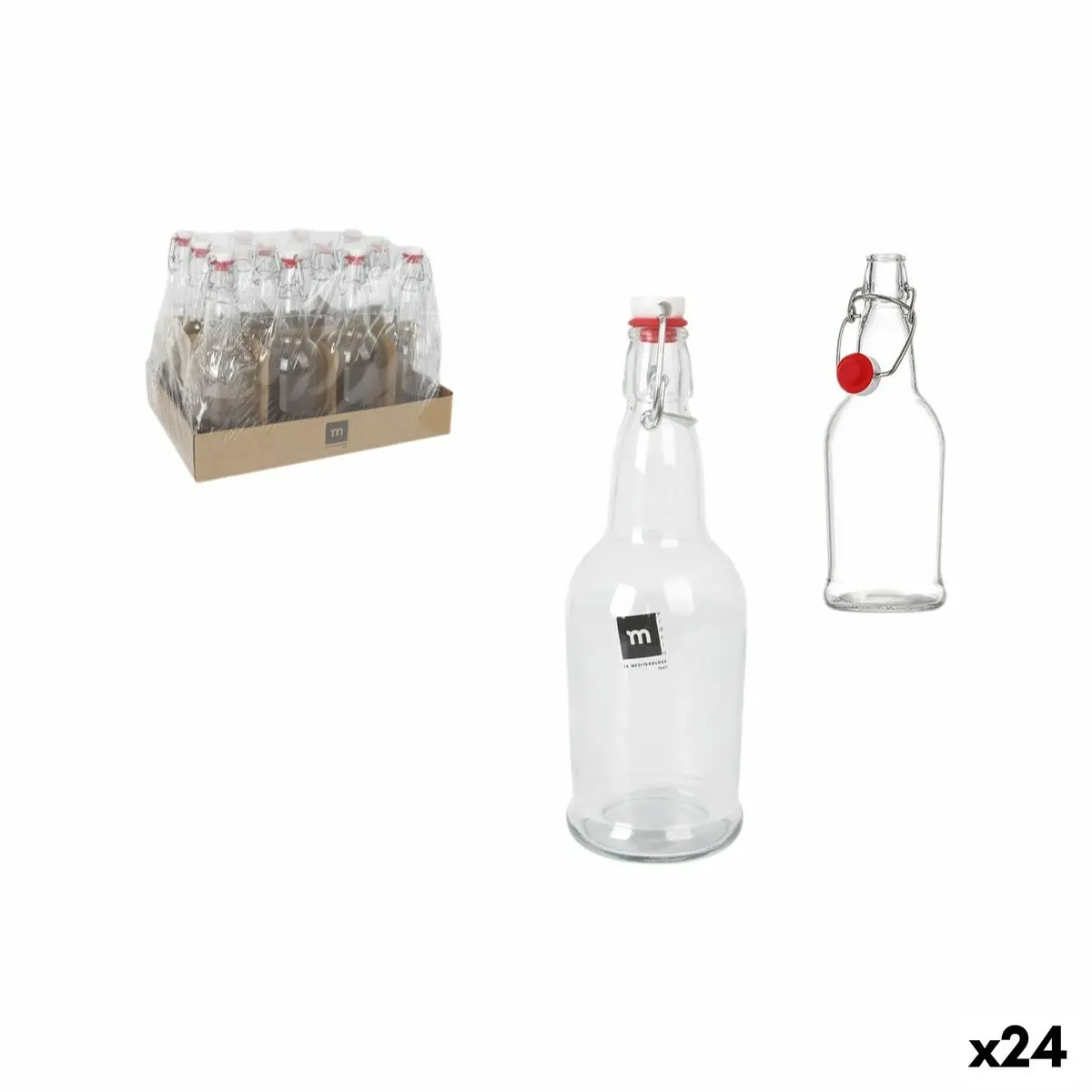 Glass Bottle La Mediterránea 500 Ml 0,5 L (24 Units) 1