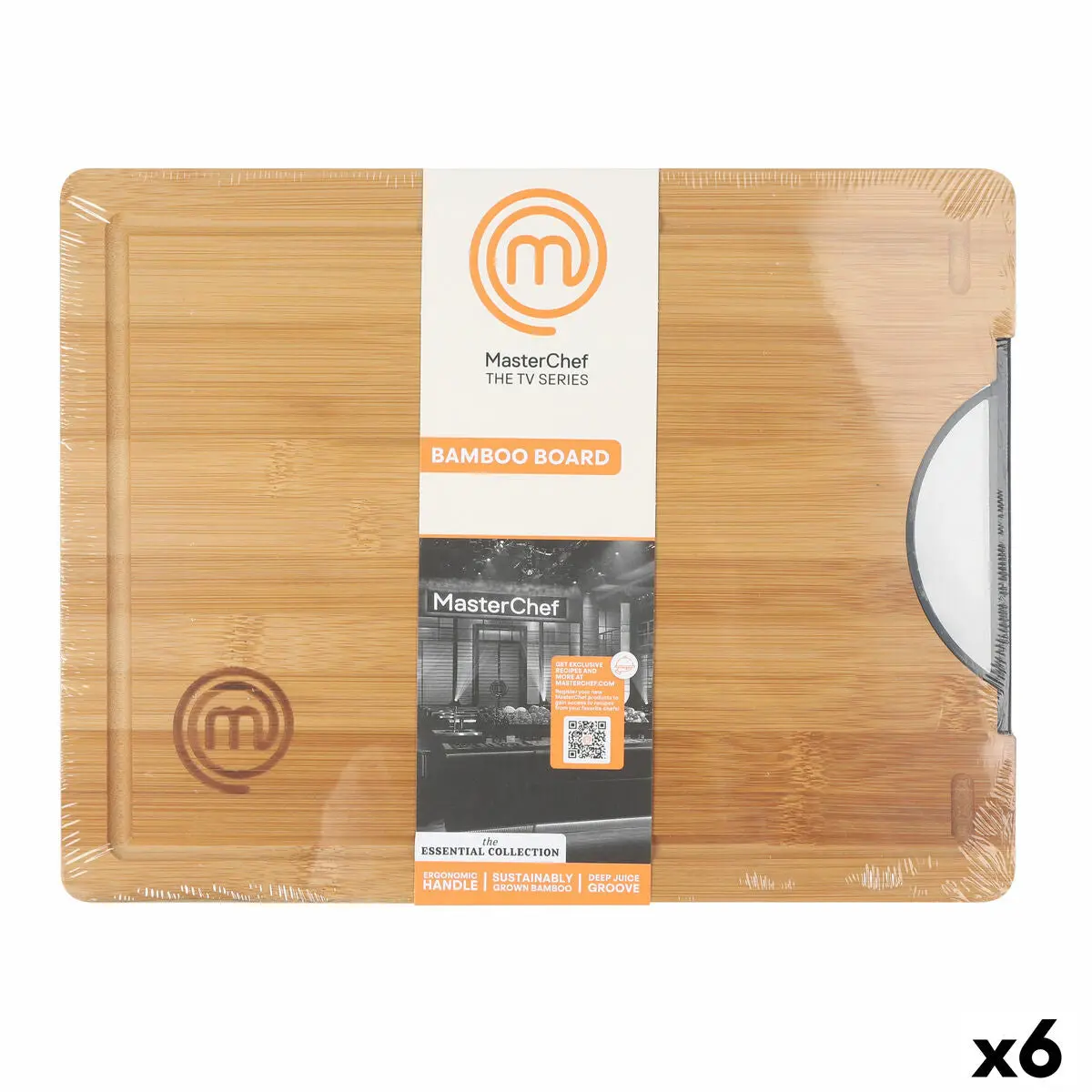 Cutting Board Masterchef 32,5 X 25 Cm (6 Units) 1