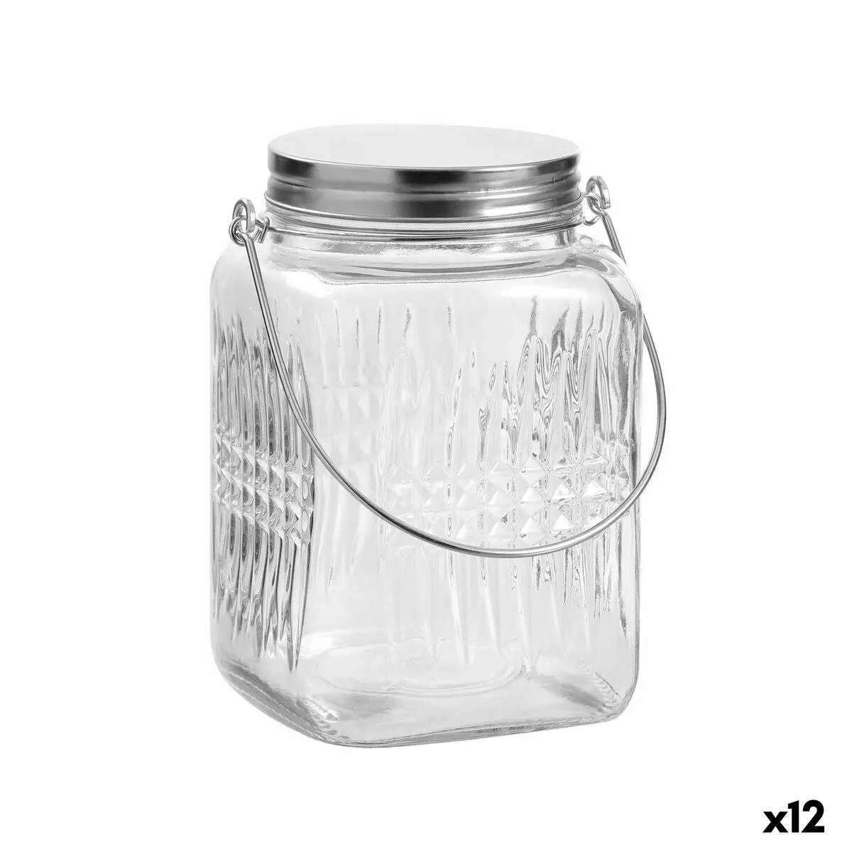 Glass Jar La Mediterránea 1,45 L (12 Units) 1