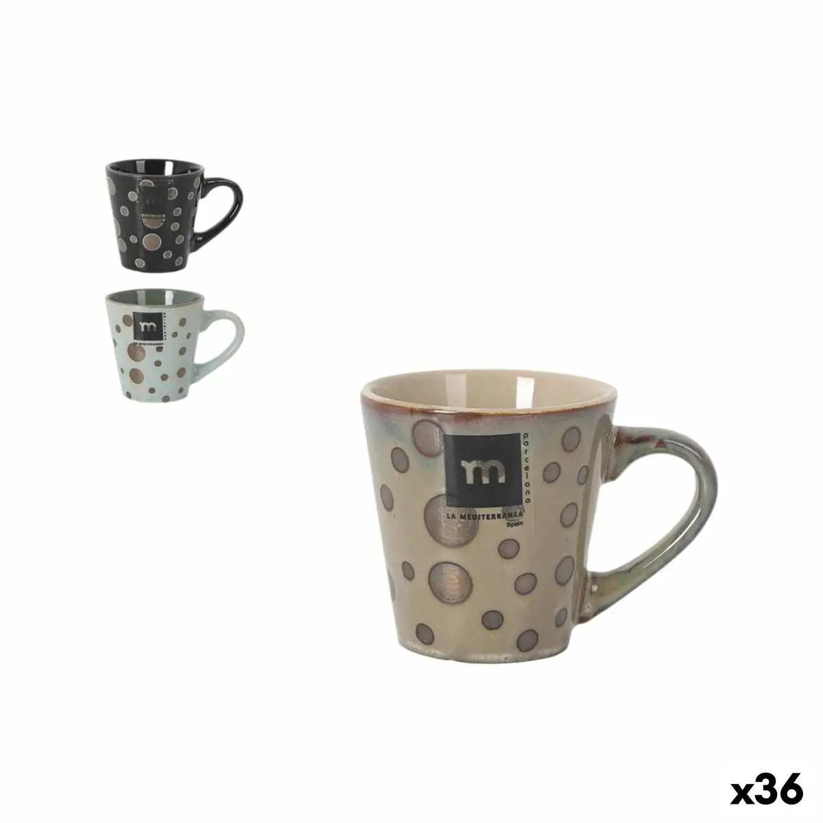 Tea And Coffee Cup La Mediterránea 100 Ml Moon (36 Units) 1